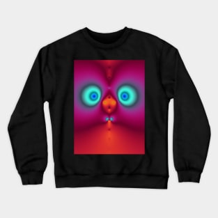 Cute fractal face one Crewneck Sweatshirt